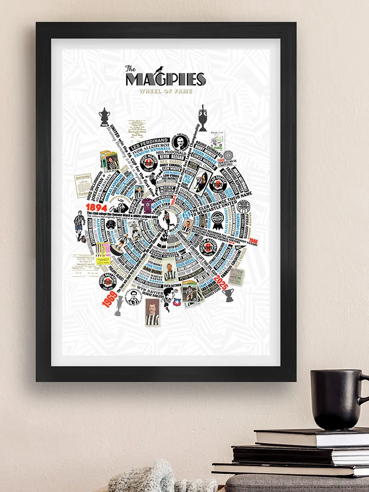 Magpies Wheel of Fame - Football Print - Image 7