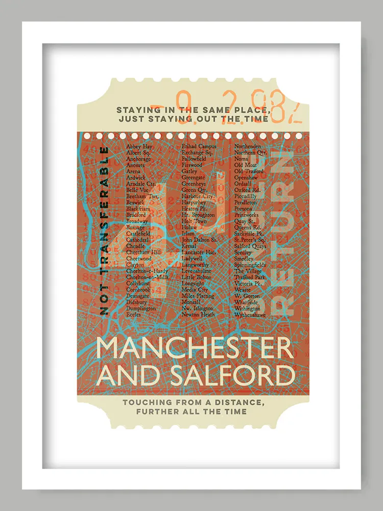 Manchester Ticket To Ride Print - Image 2