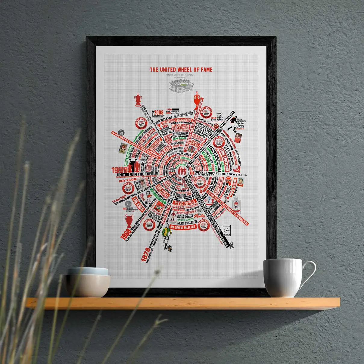 Manchester United Wheel of Fame - Football Print - Image 7
