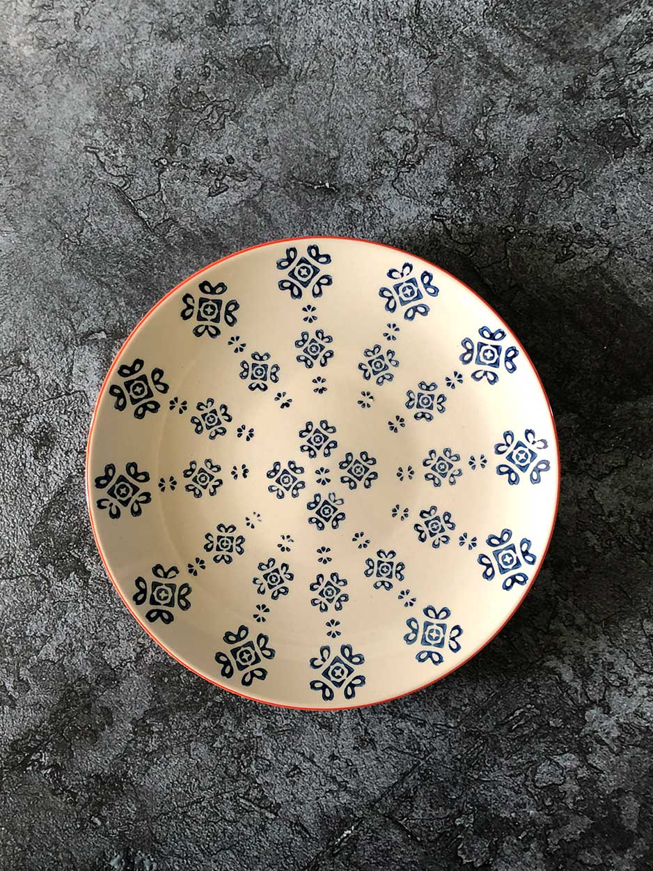 Medina Blue Tile Plate