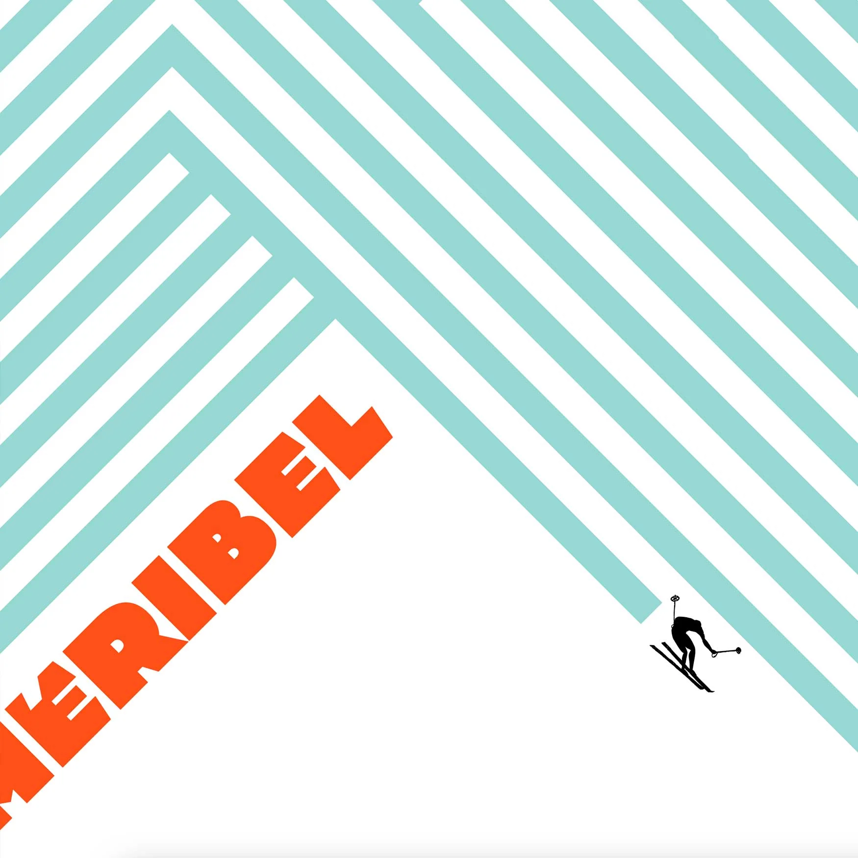 Meribel - Skiing Print - Image 4