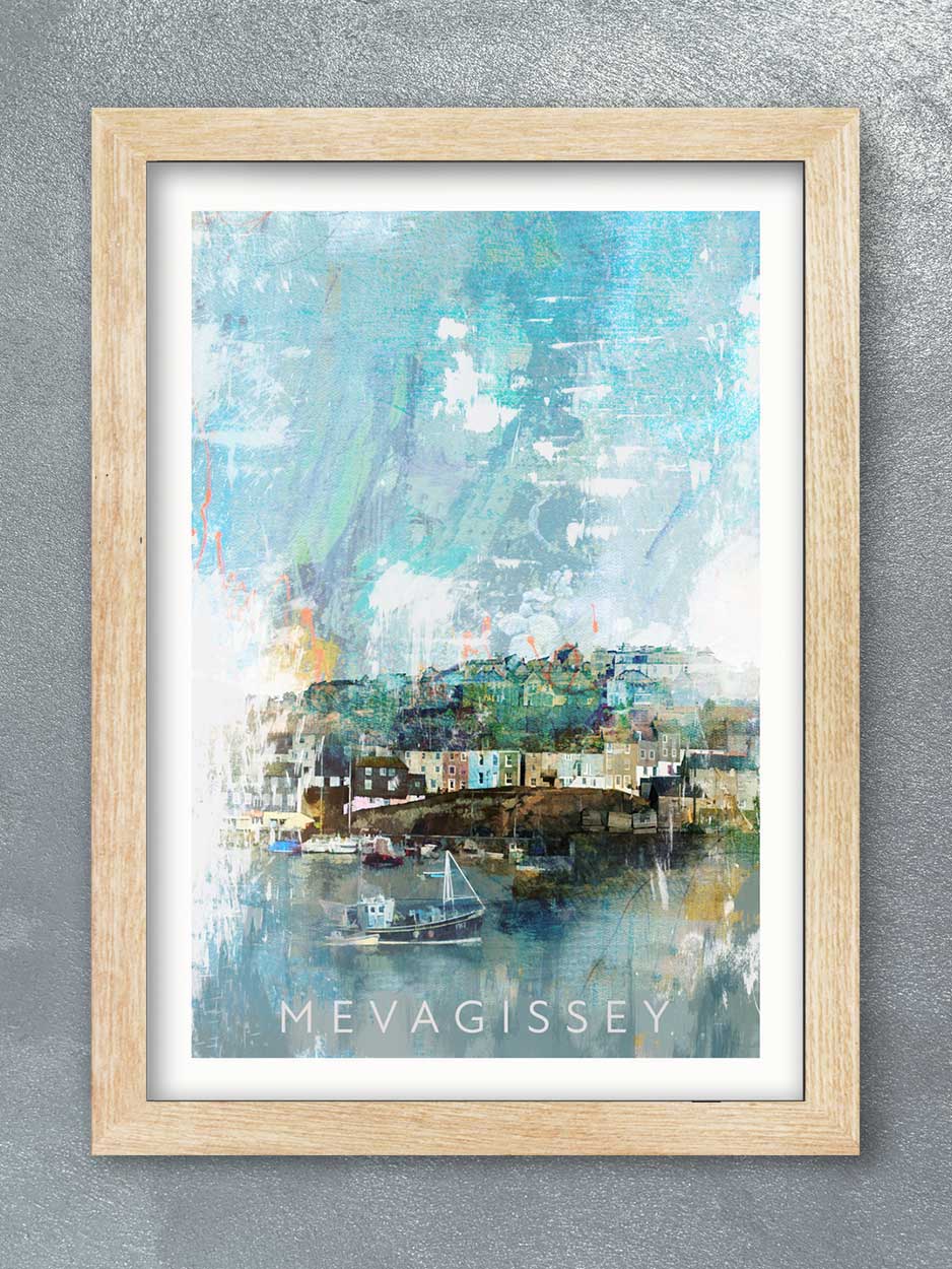 Mevagissey Harbour Print - Image 3