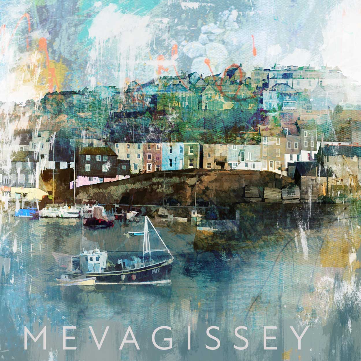Mevagissey Harbour Print - Image 4