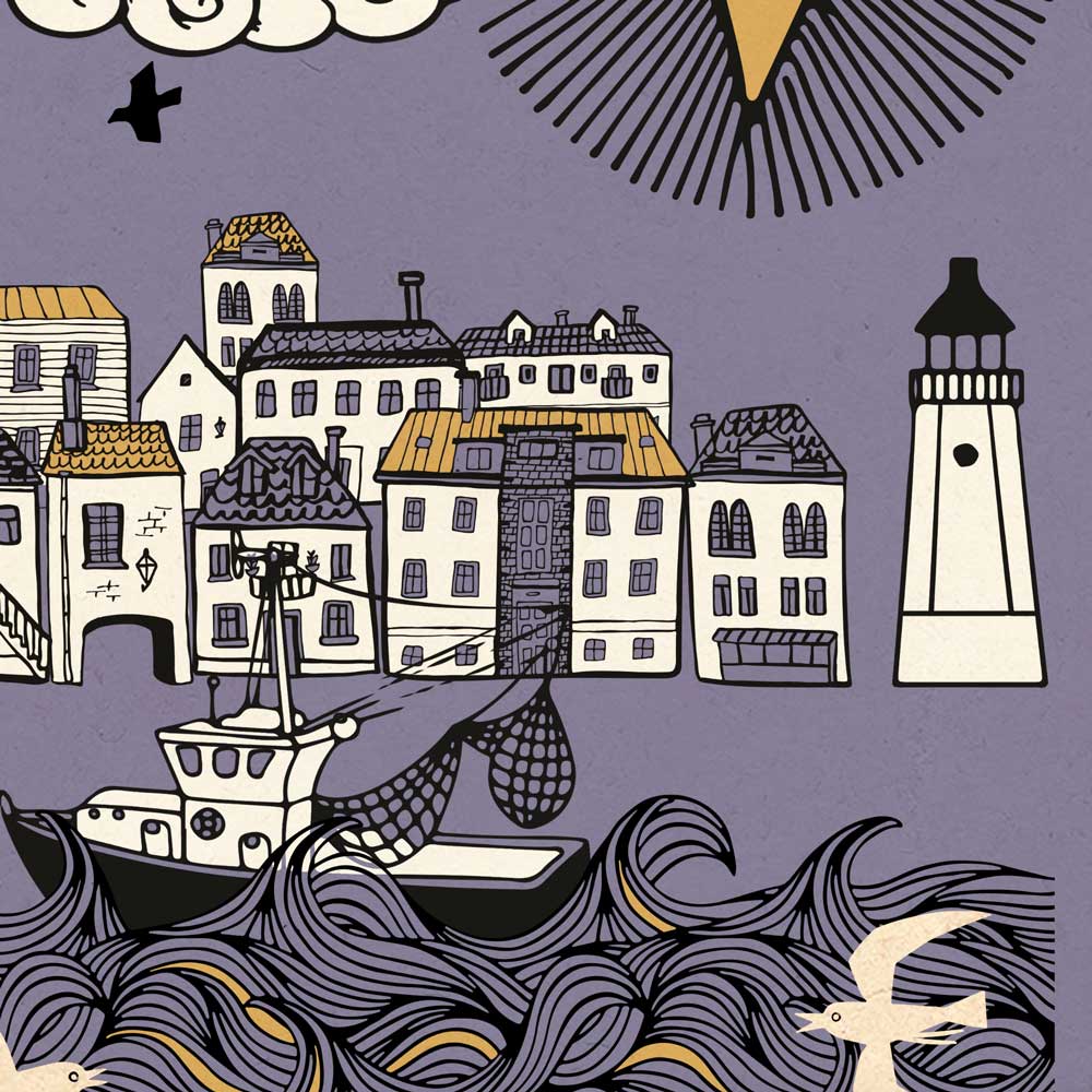 Mevagissey Retro Print - Image 4