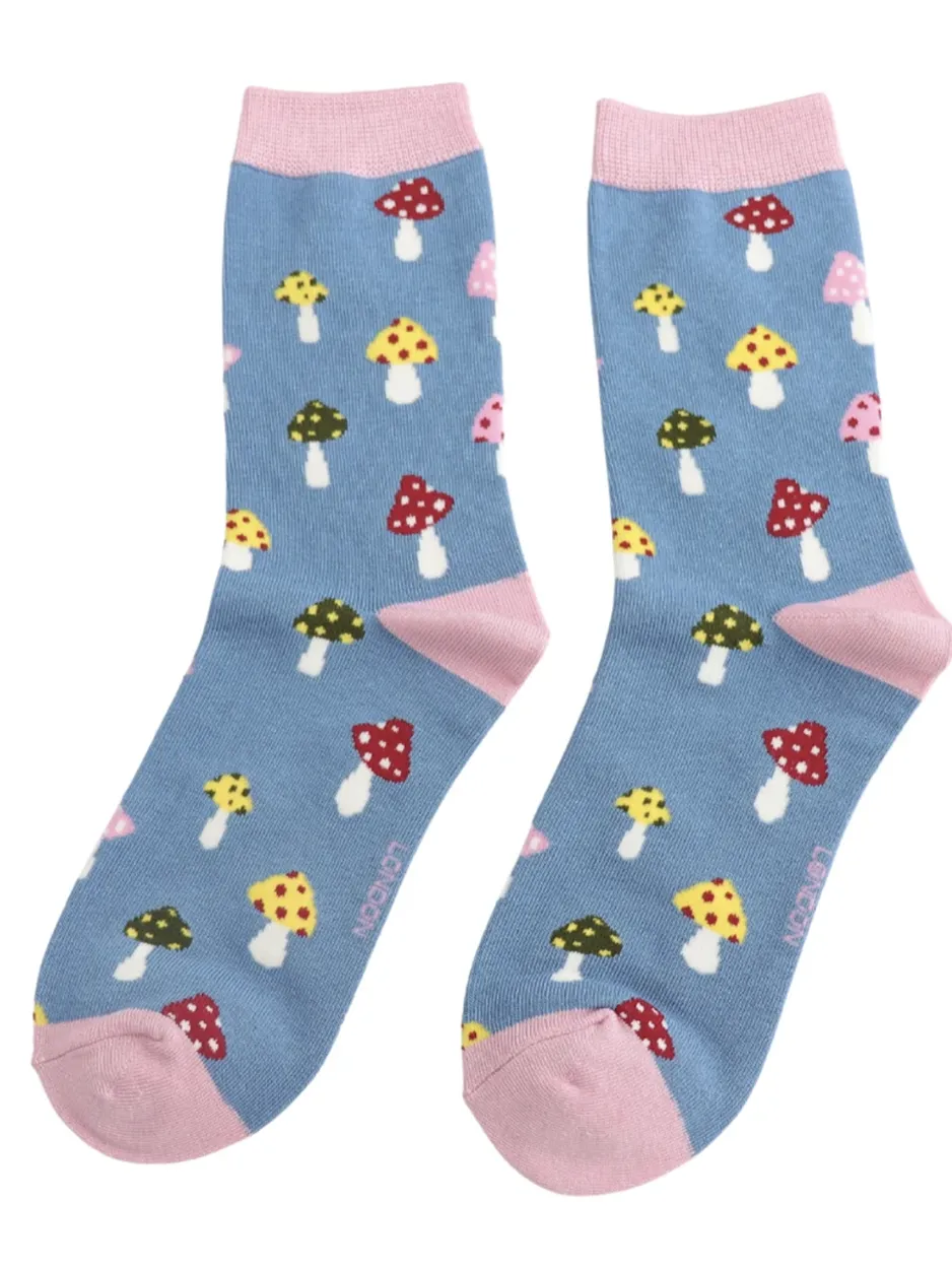 Miss Sparrow Socks - Mushrooms
