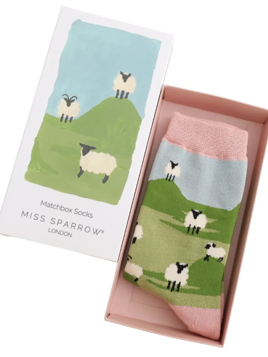 Miss Sparrow Socks - Sheep in Gift Box