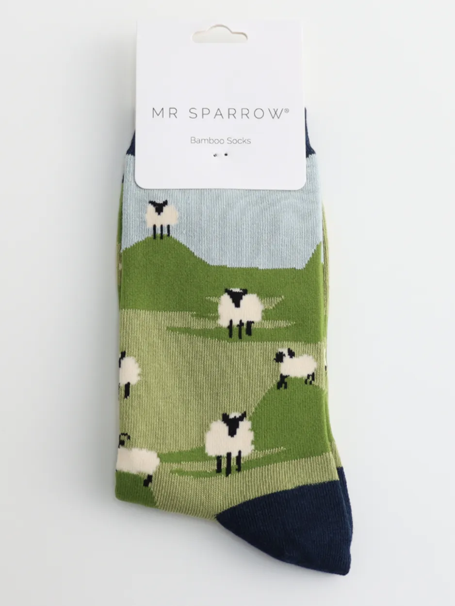 Mr Sparrow Socks - Highland Sheep