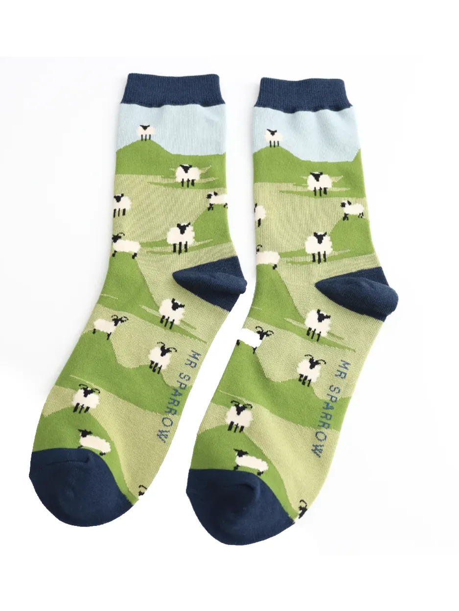 Mr Sparrow Socks - Highland Sheep - Image 2