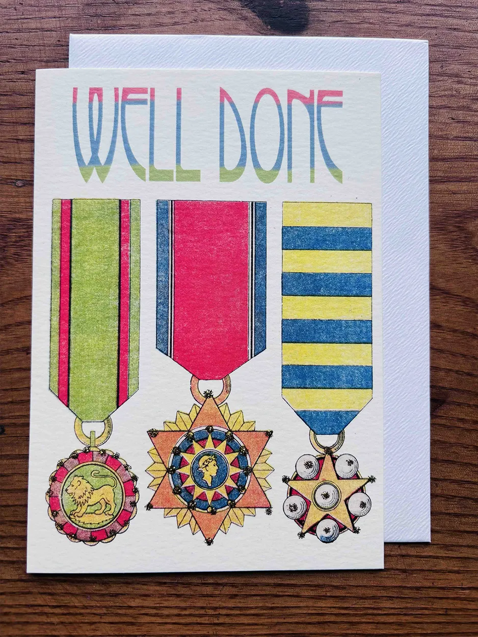 Well Done Card - Blank for your own message