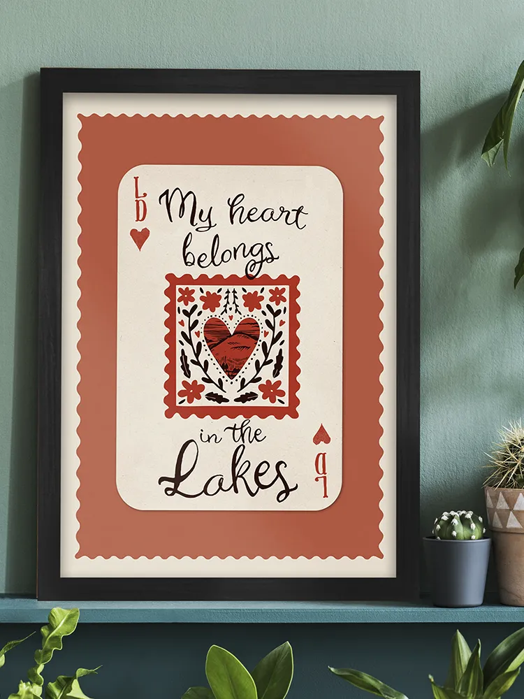 My Heart Belongs In The Lakes - Lake District Print - Image 4