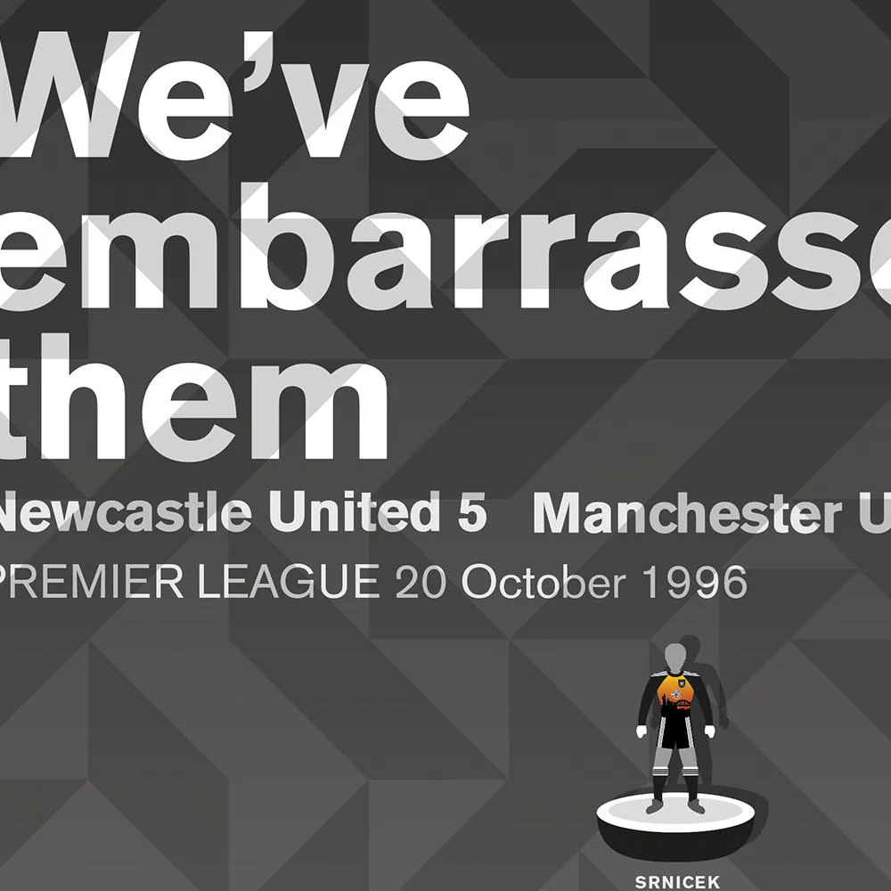 Newcastle United 96 - Football Print - Image 4