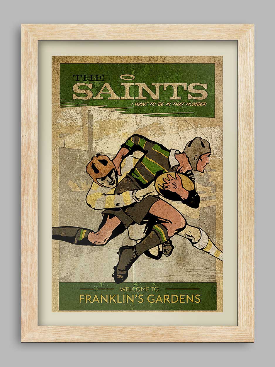 Northampton Saints - Rugby Print - Image 3