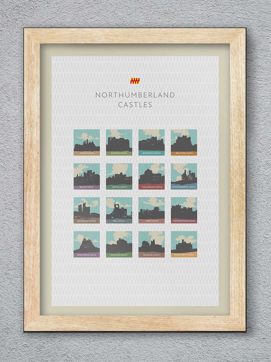 Northumberland Castles Print - Image 3