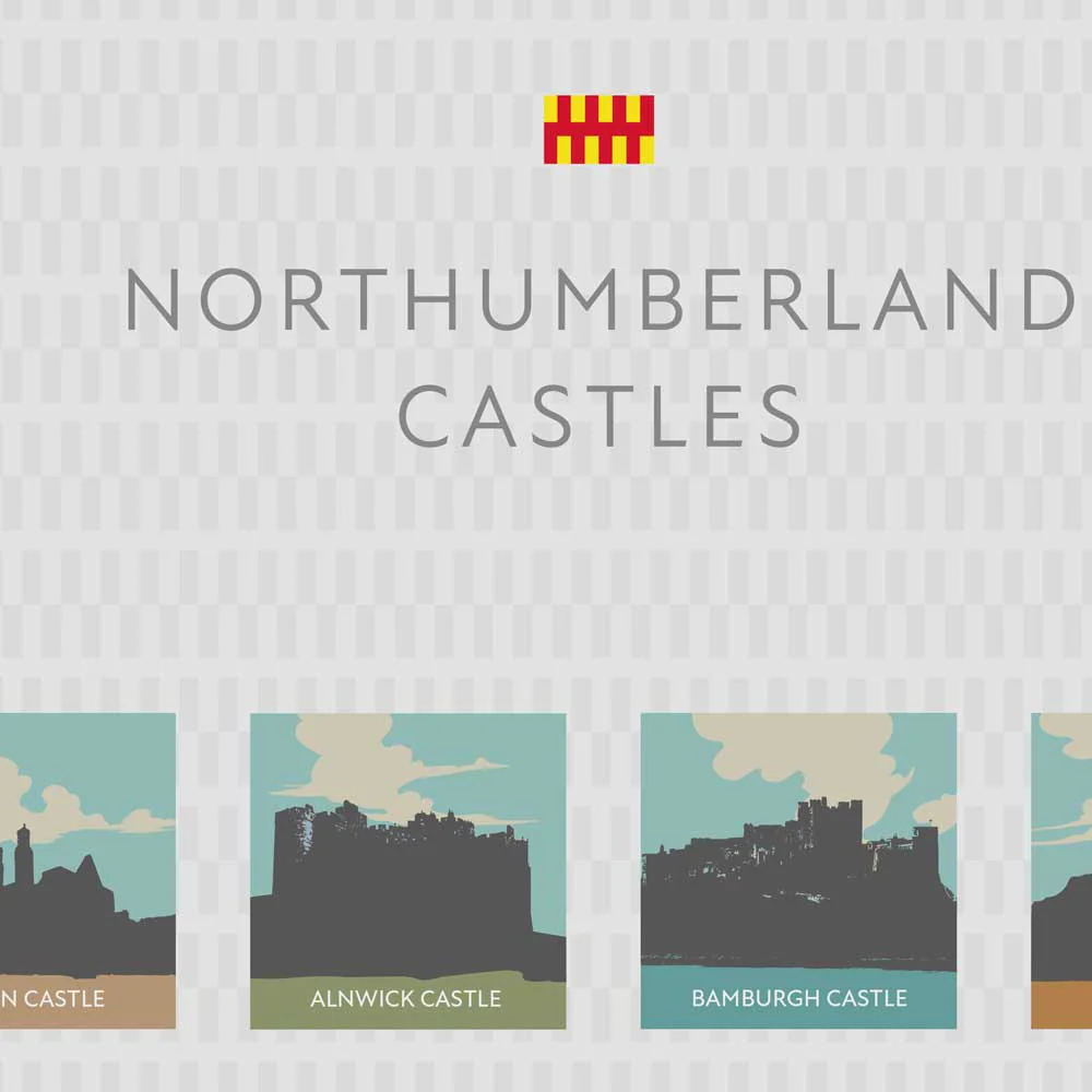 Northumberland Castles Print - Image 4