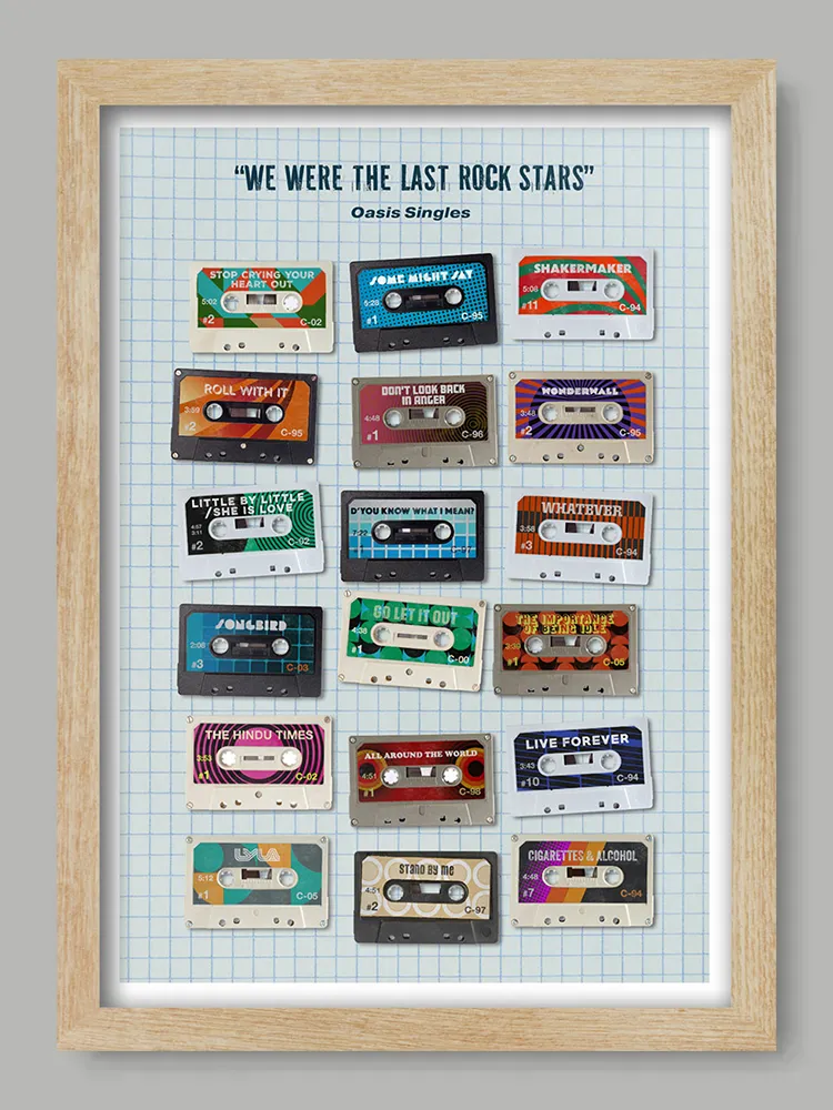Oasis - We Were the Last of the Rock Stars - Music Print - Image 3