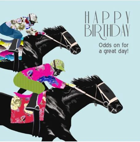 Odds on For a Great Birthday - Blank Greeting Card