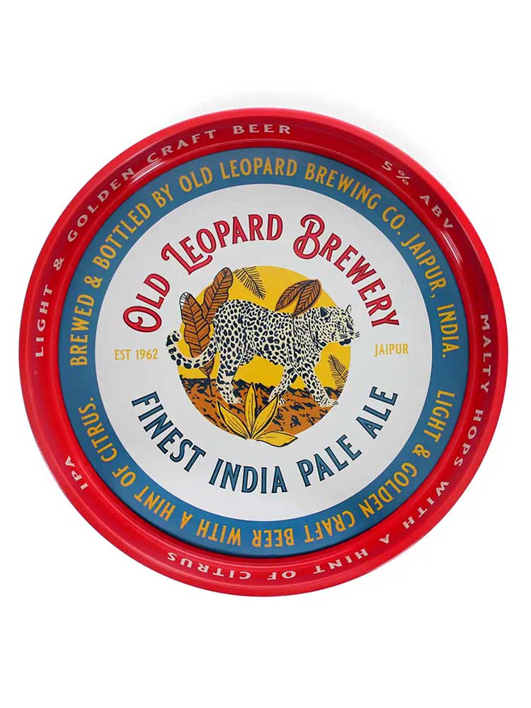 Old Leopard Brewery Metal Tray