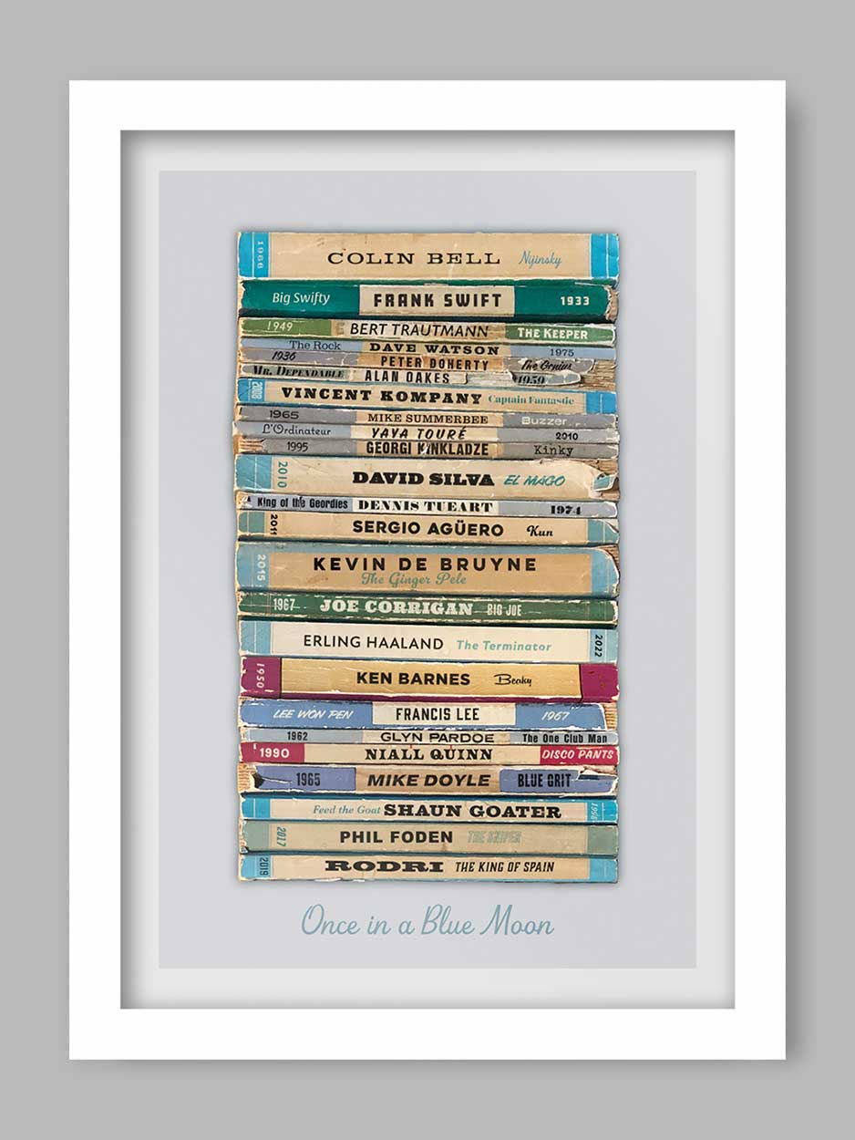 Once in a Blue Moon - Manchester City Football Print - Image 2