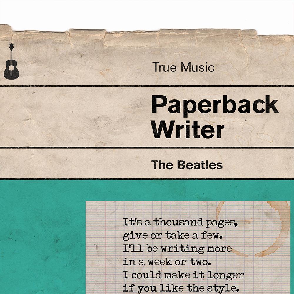 Paperback Writer - Beatles Music Print - Image 5