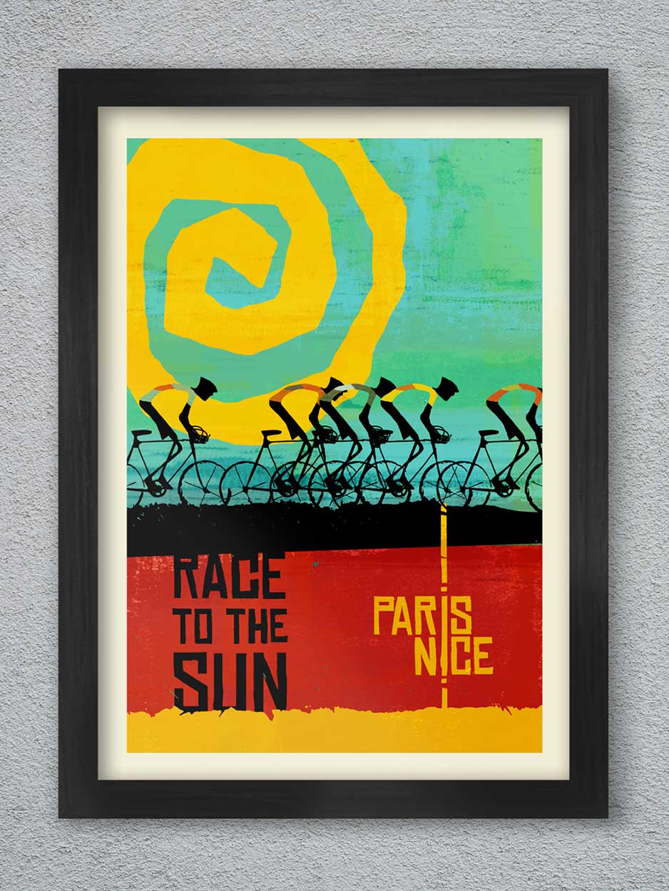 Paris-Nice The Race To The Sun - Cycling Print