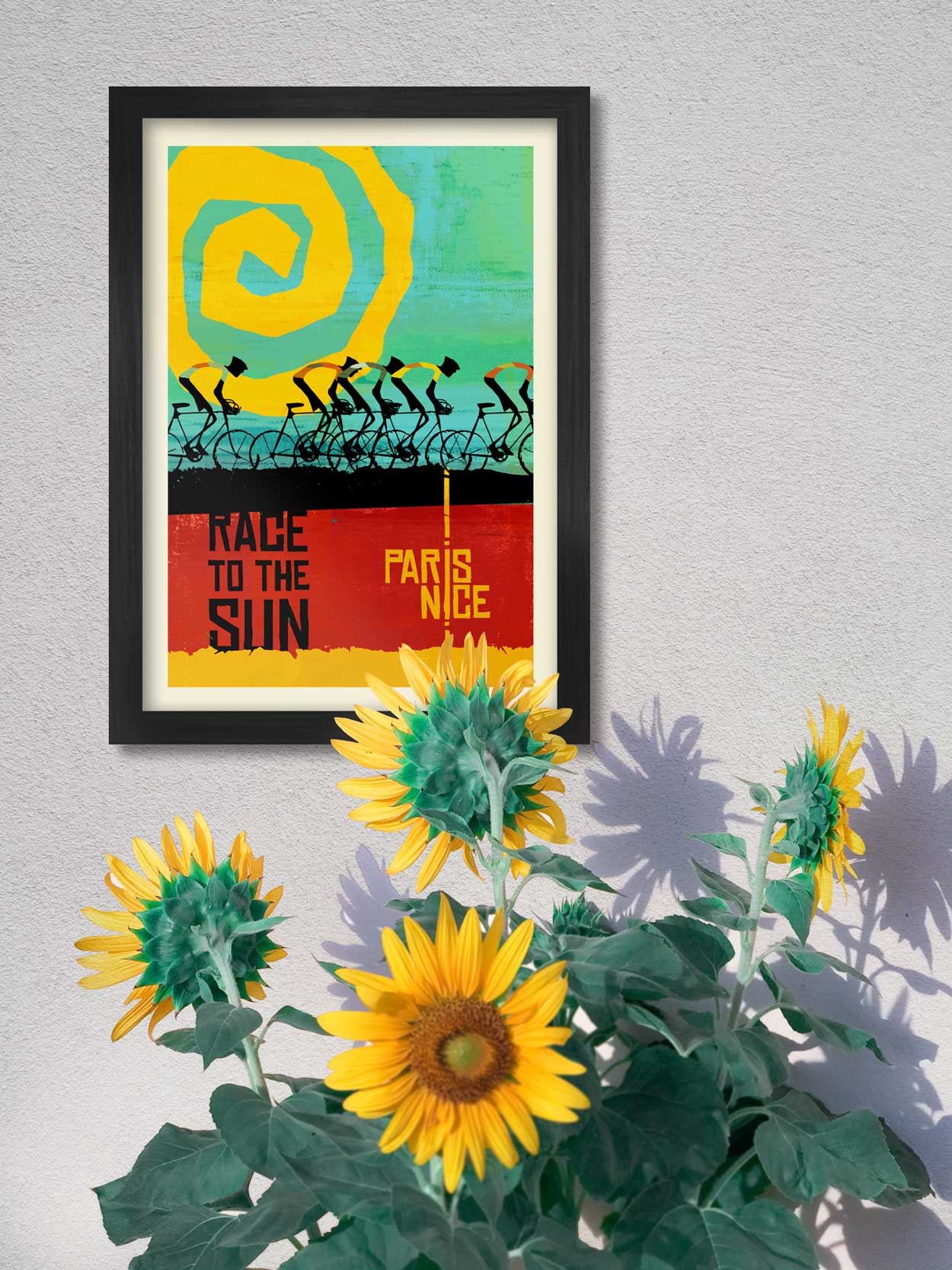 Paris-Nice The Race To The Sun - Cycling Print - Image 5