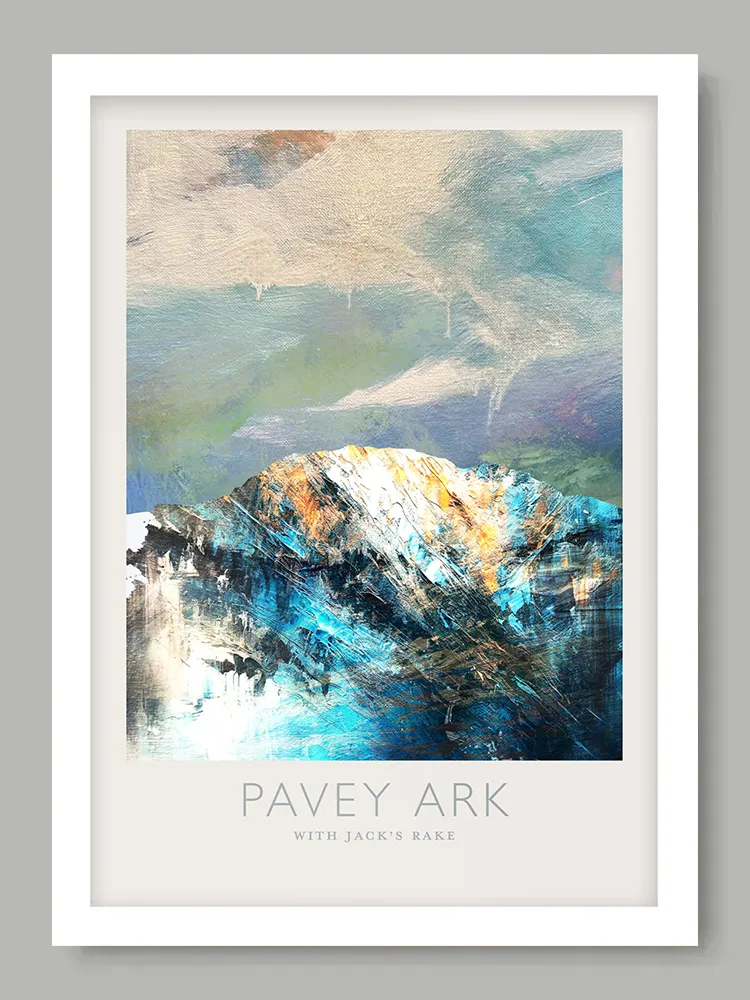 Pavey Ark with Jack's Rake - Lake District Print - Image 2