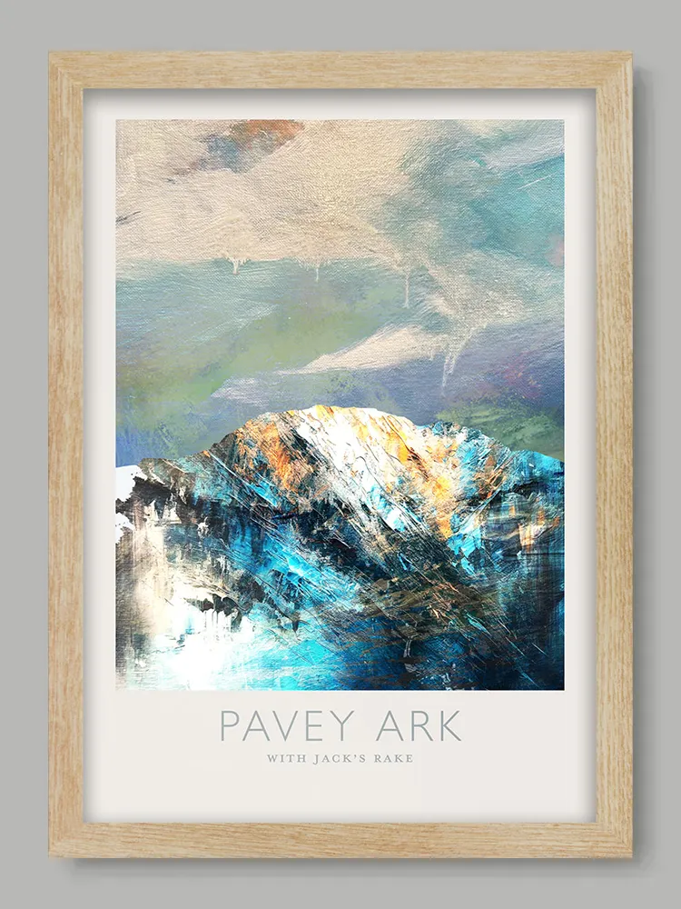 Pavey Ark with Jack's Rake - Lake District Print - Image 3