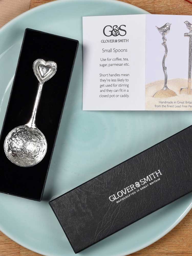Pewter Small Spoon - Loveheart