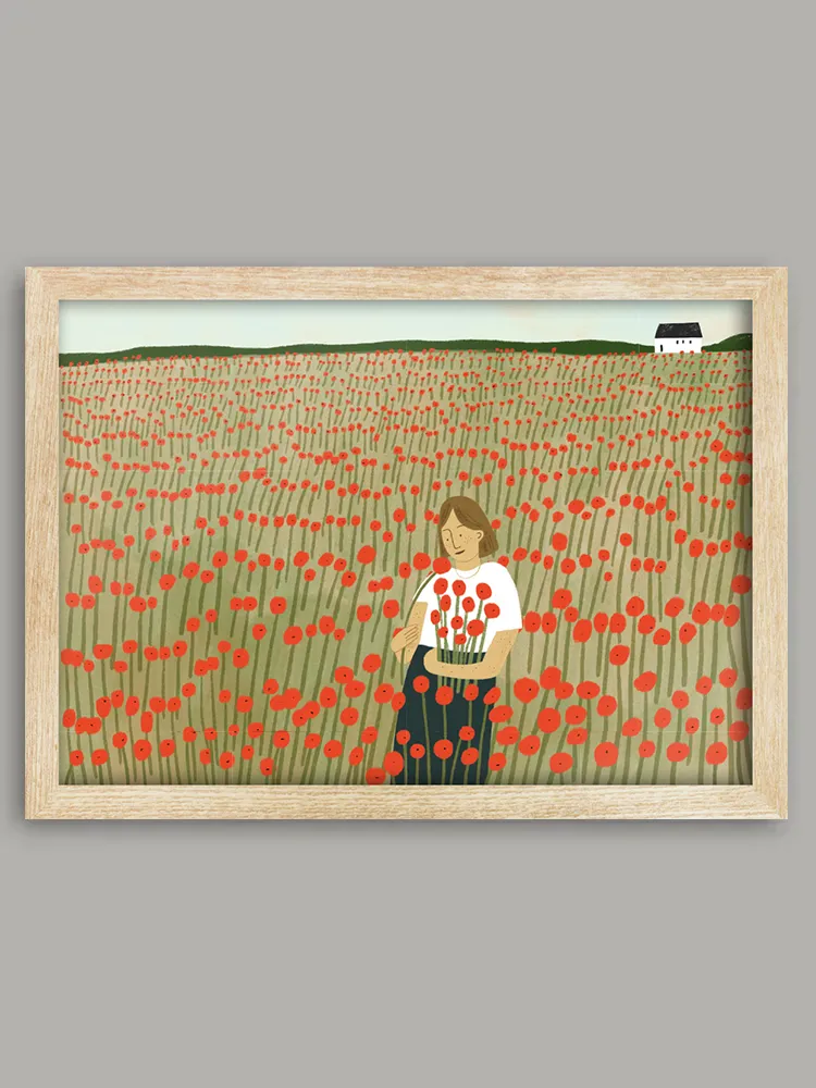 Picking Poppies Print - Image 3
