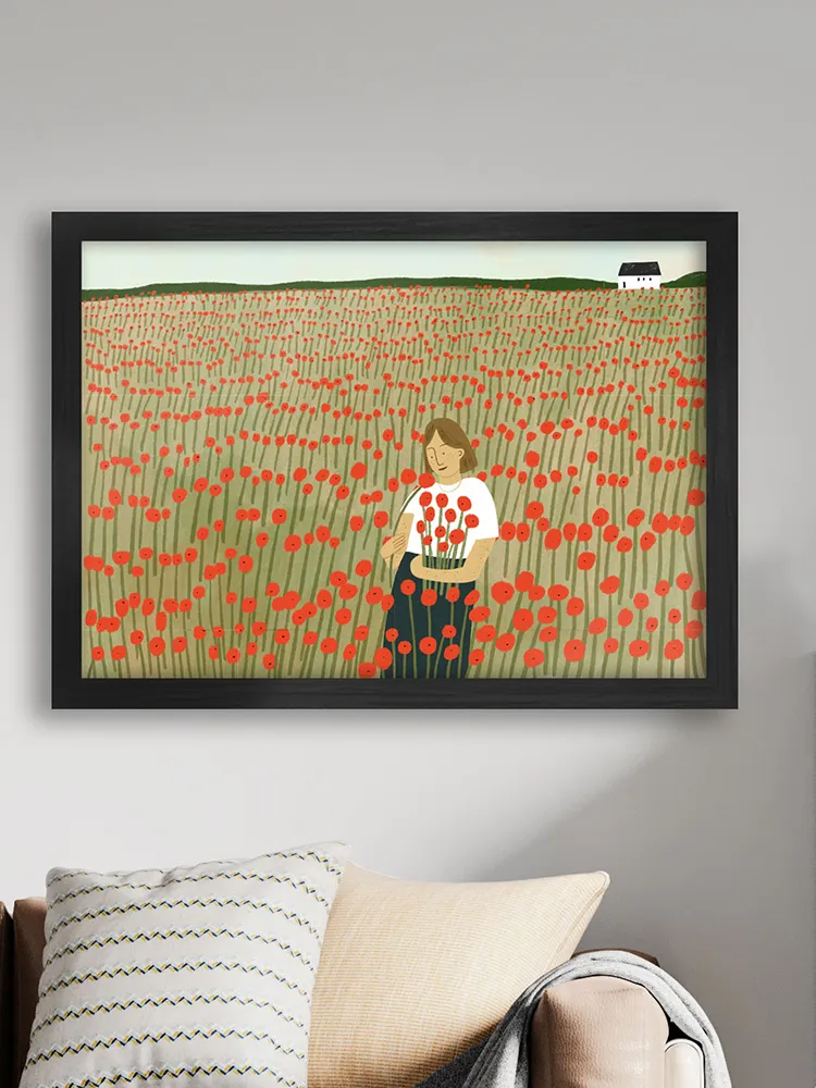 Picking Poppies Print - Image 4