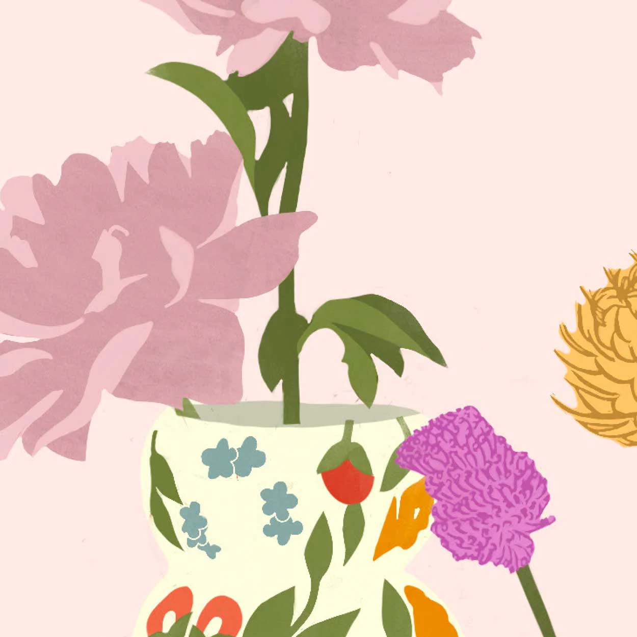 Pink Bloom Print - Image 4