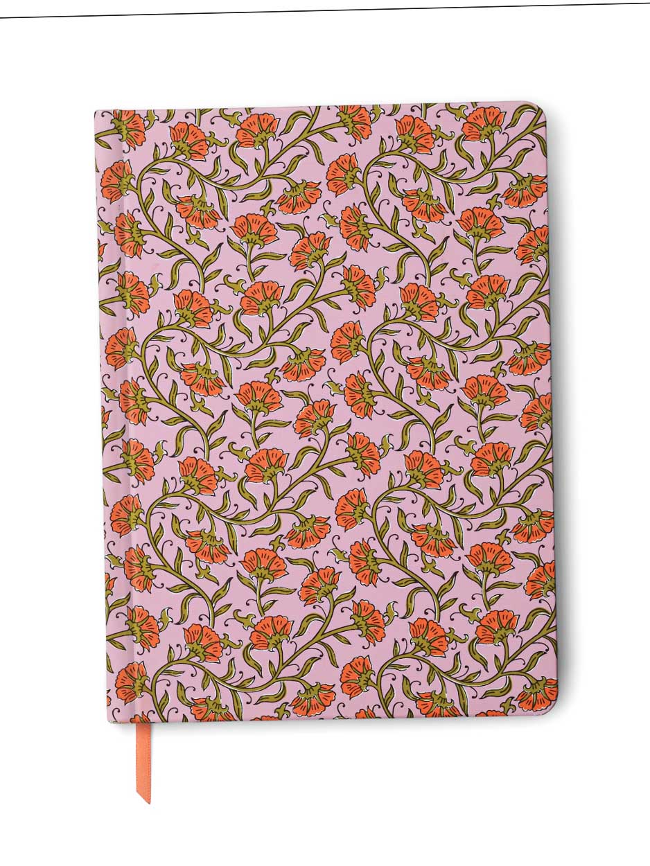 Large Pink Vintage Soft Touch Journal