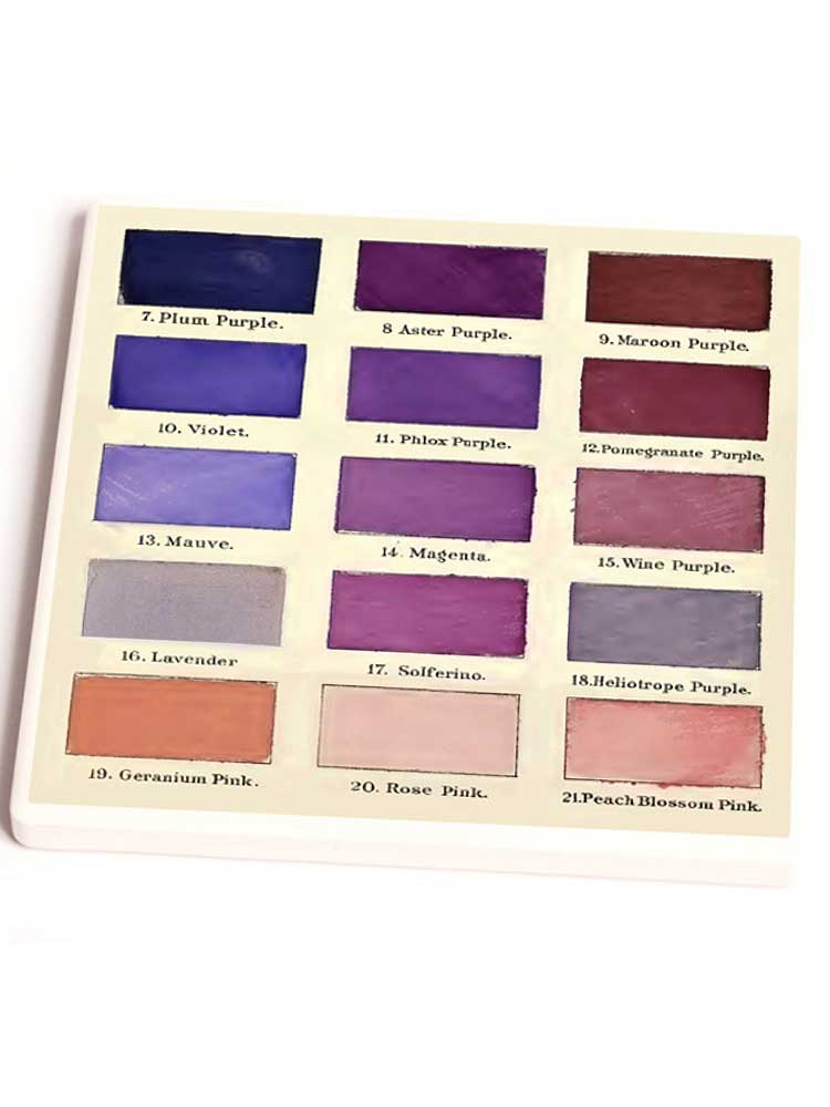 Purple Colour Swatch Ceramic Coaster