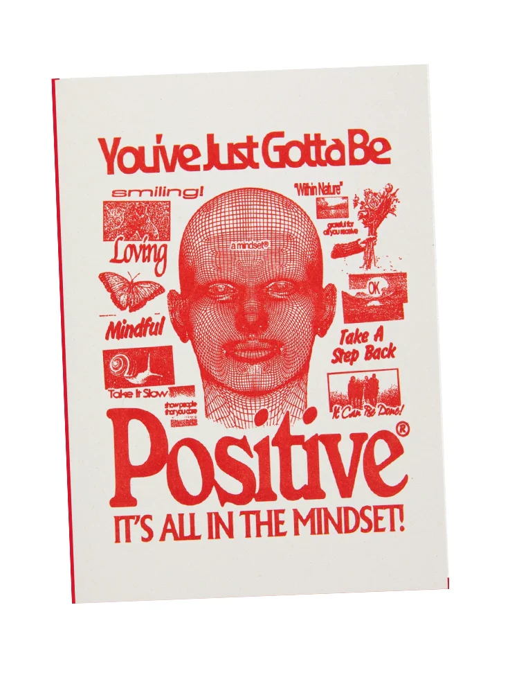 Positive Mind - Blank Greeting Card