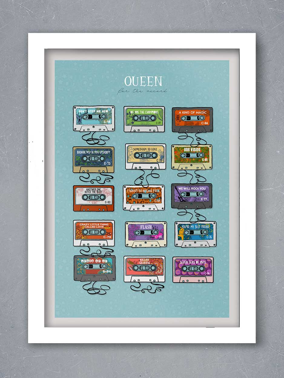 Queen For the Record - Music Print - Image 2