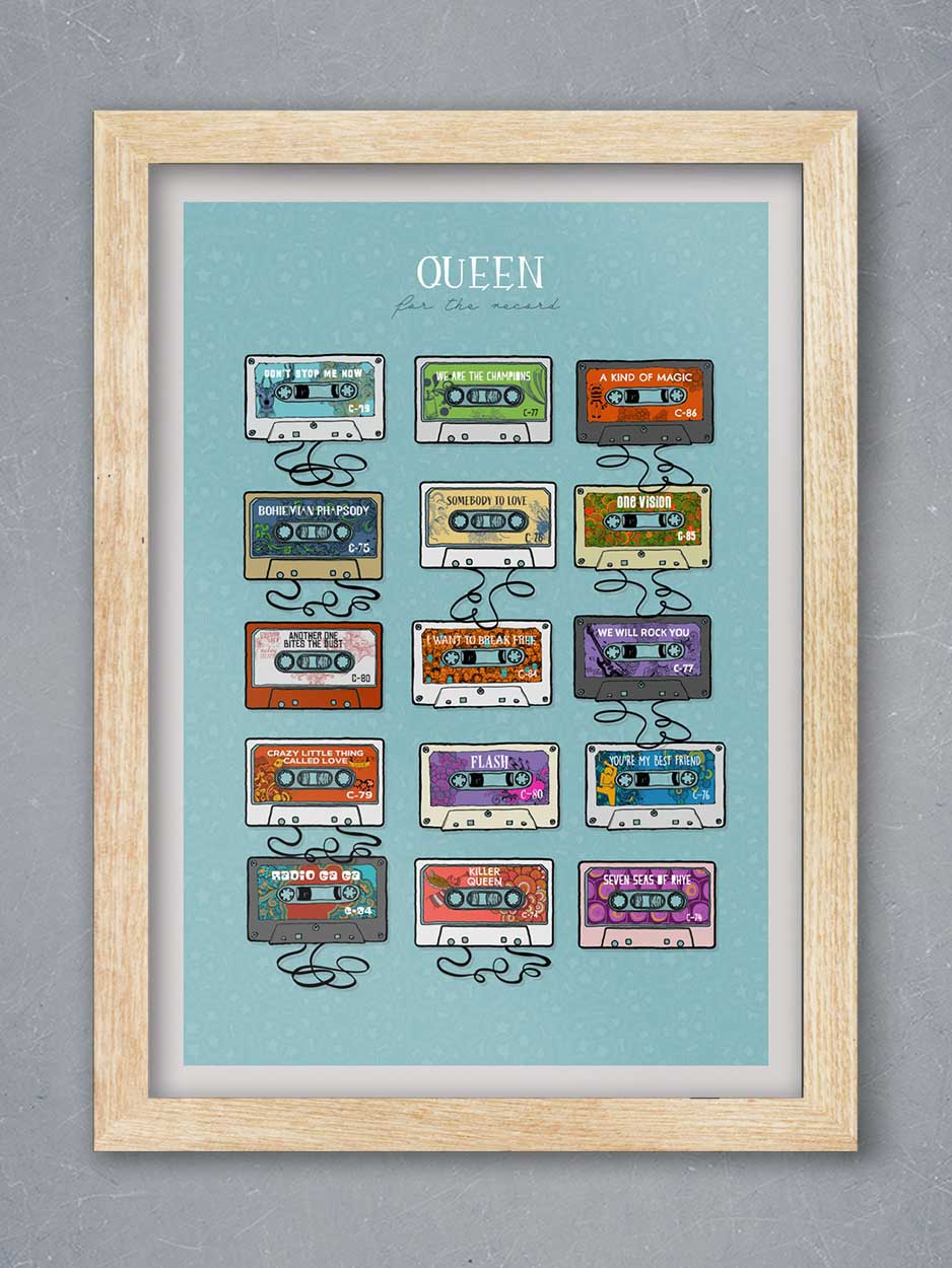 Queen For the Record - Music Print - Image 3