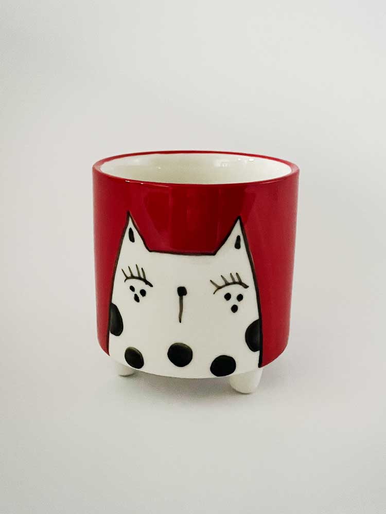 Red Cat Mini Planter