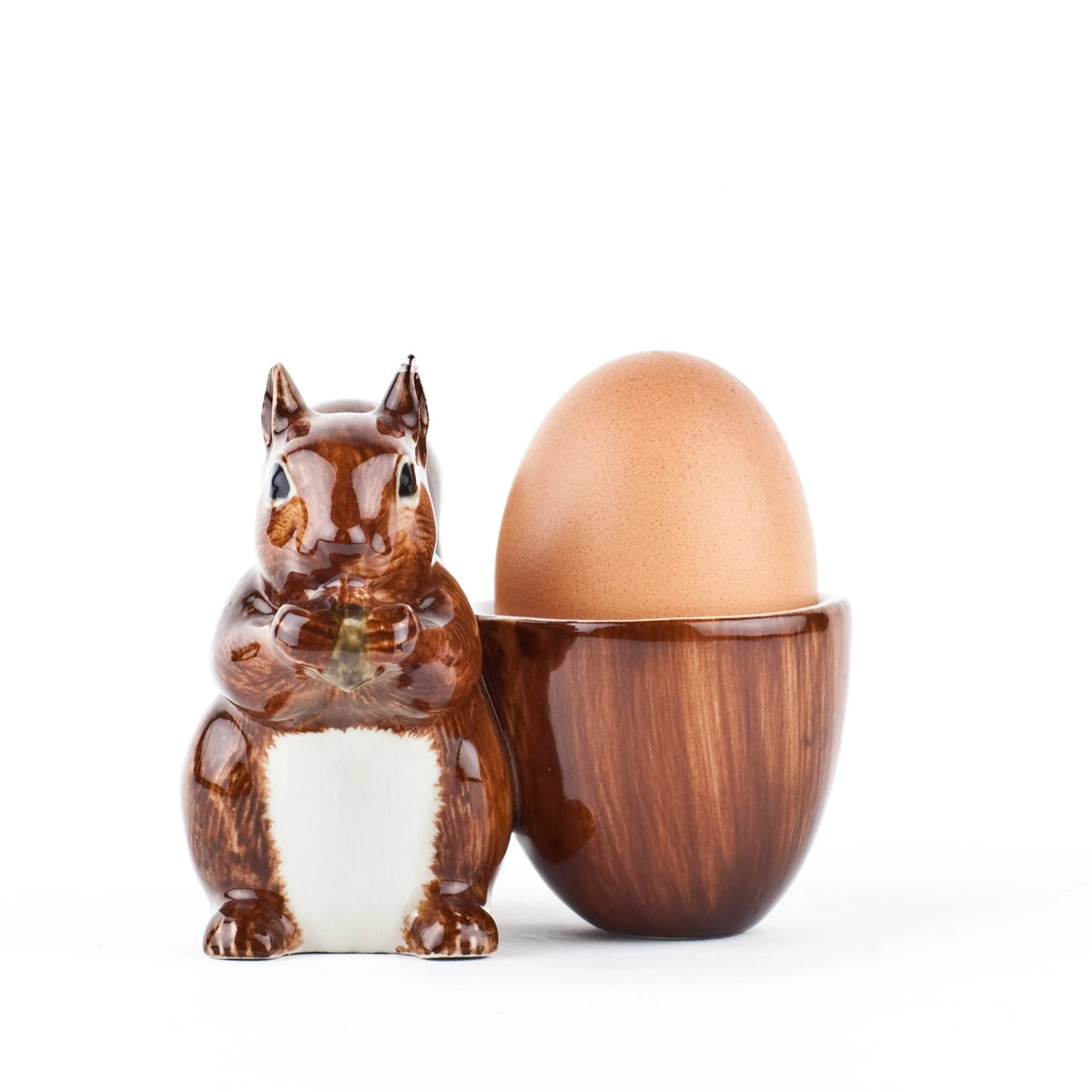 Red Squirrel Egg Cup by Quail Ceramics