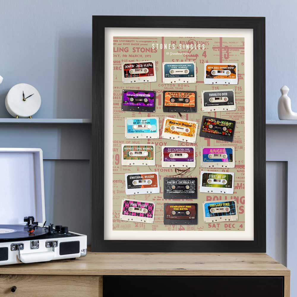 Rolling Stones Tapes - Cassette Music Print - Image 6