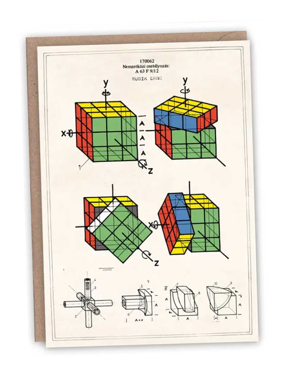 Rubik's cube - Blank Greeting Card