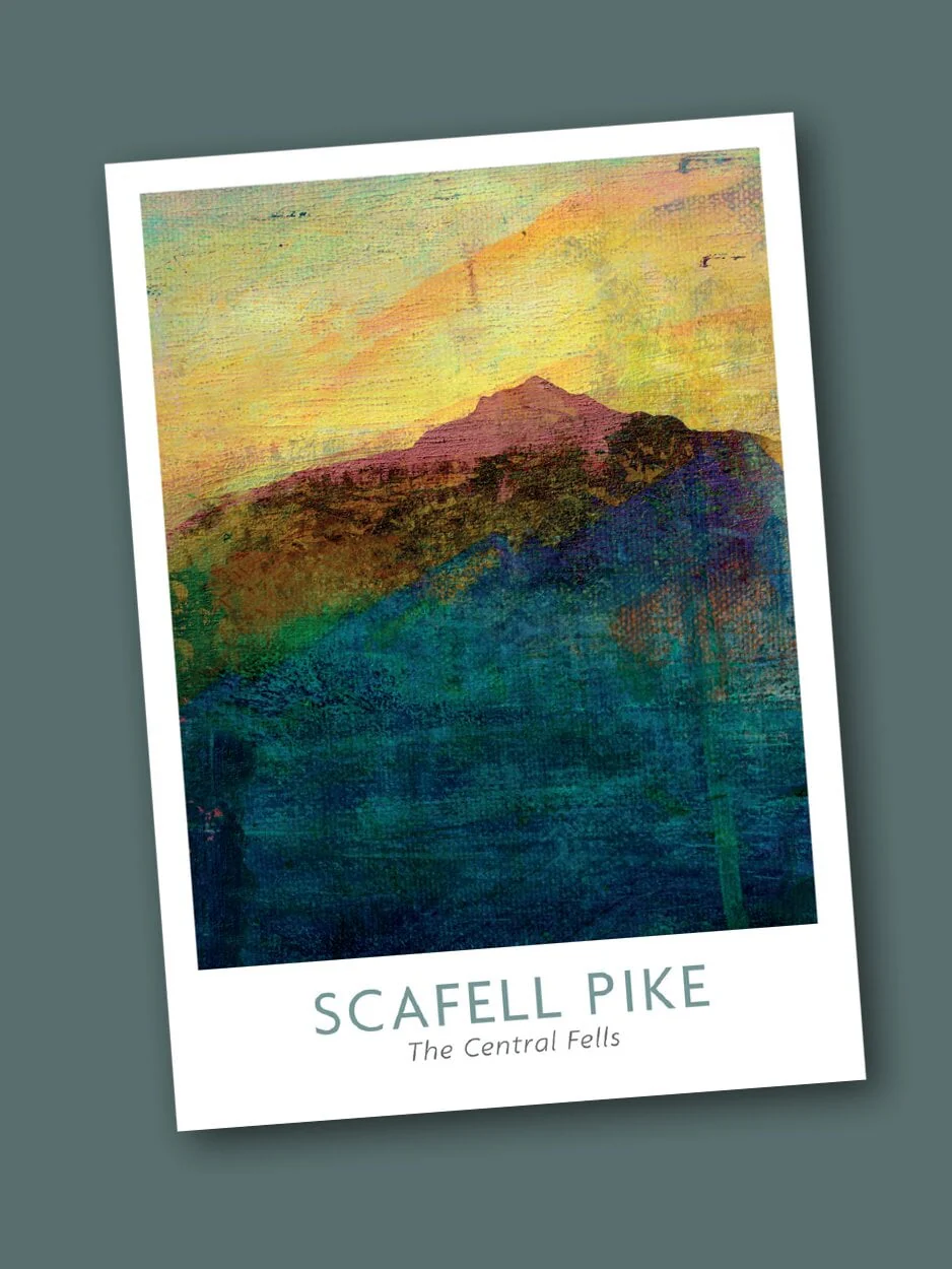 Scafell Pike Abstract - Blank Greeting Card