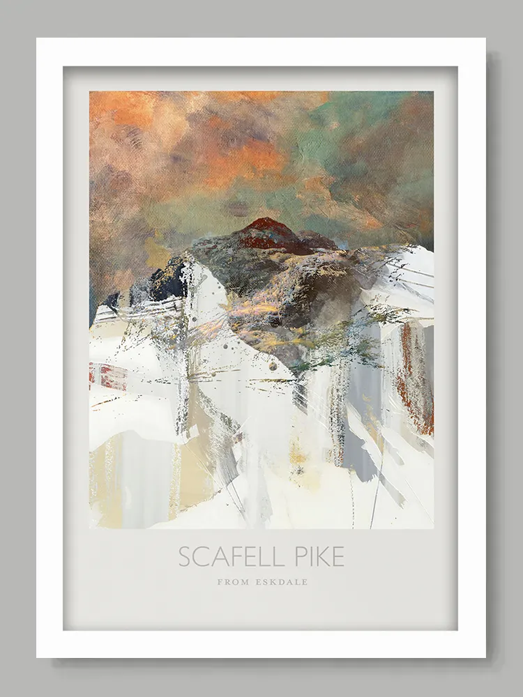 Scafell Pike From Eskdale - Lake District Print - Image 2