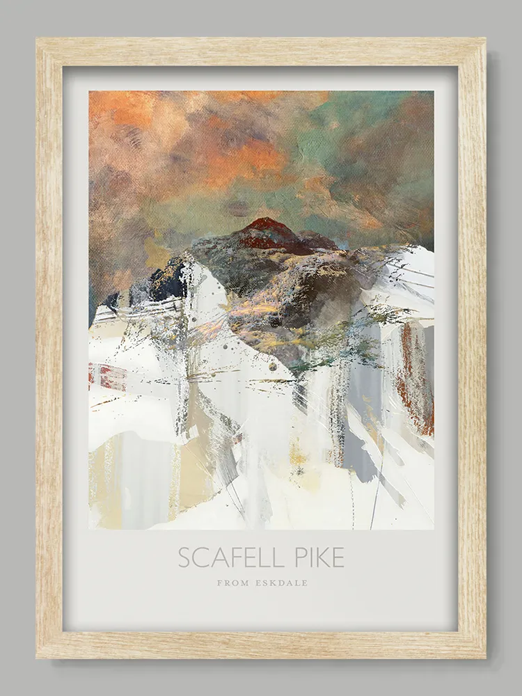 Scafell Pike From Eskdale - Lake District Print - Image 3