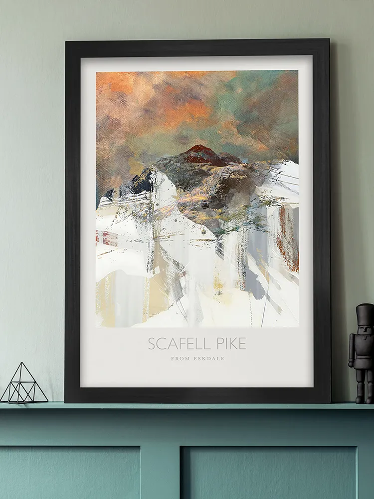 Scafell Pike From Eskdale - Lake District Print - Image 5