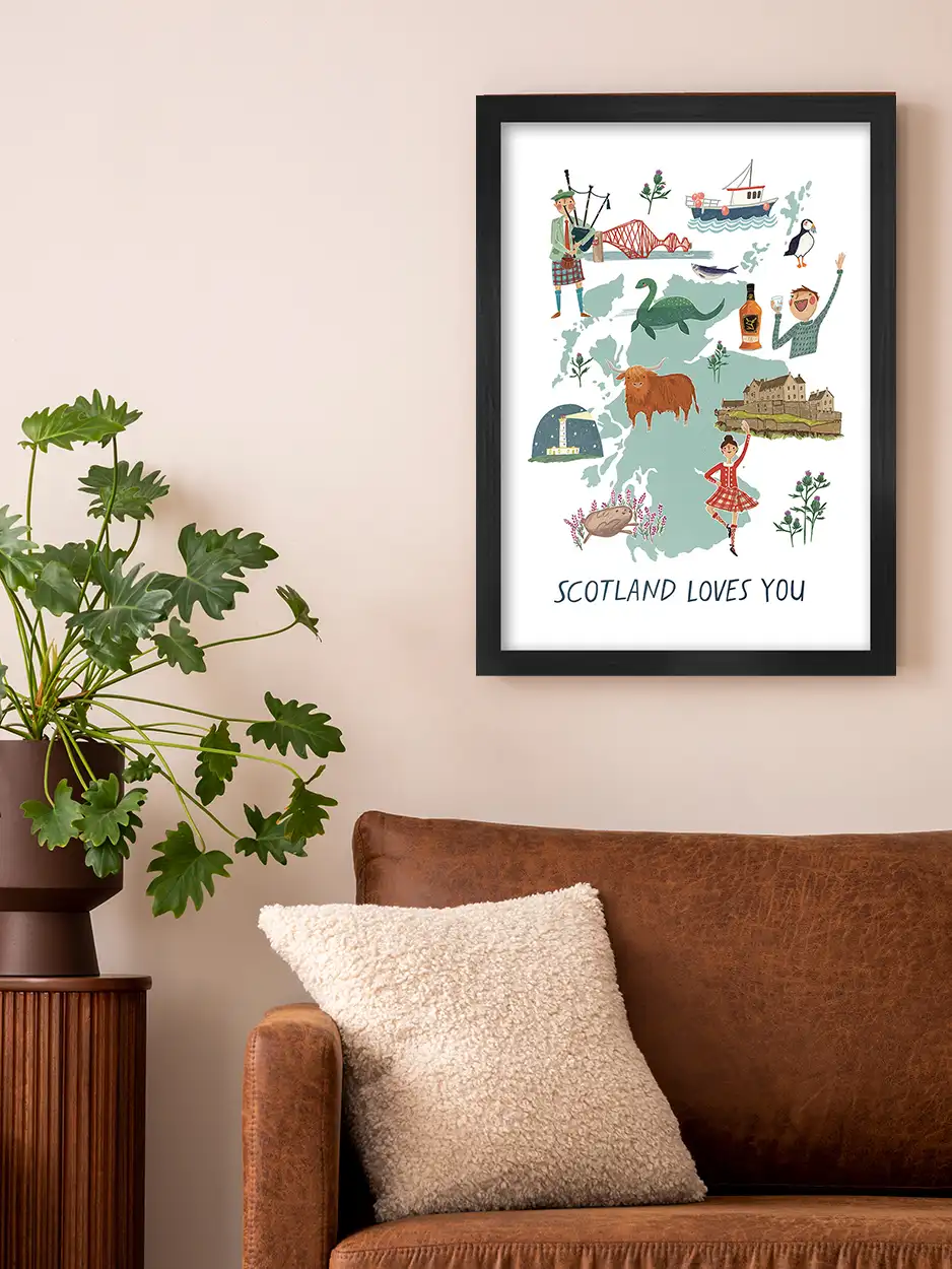 Scotland Loves You Print - Image 5