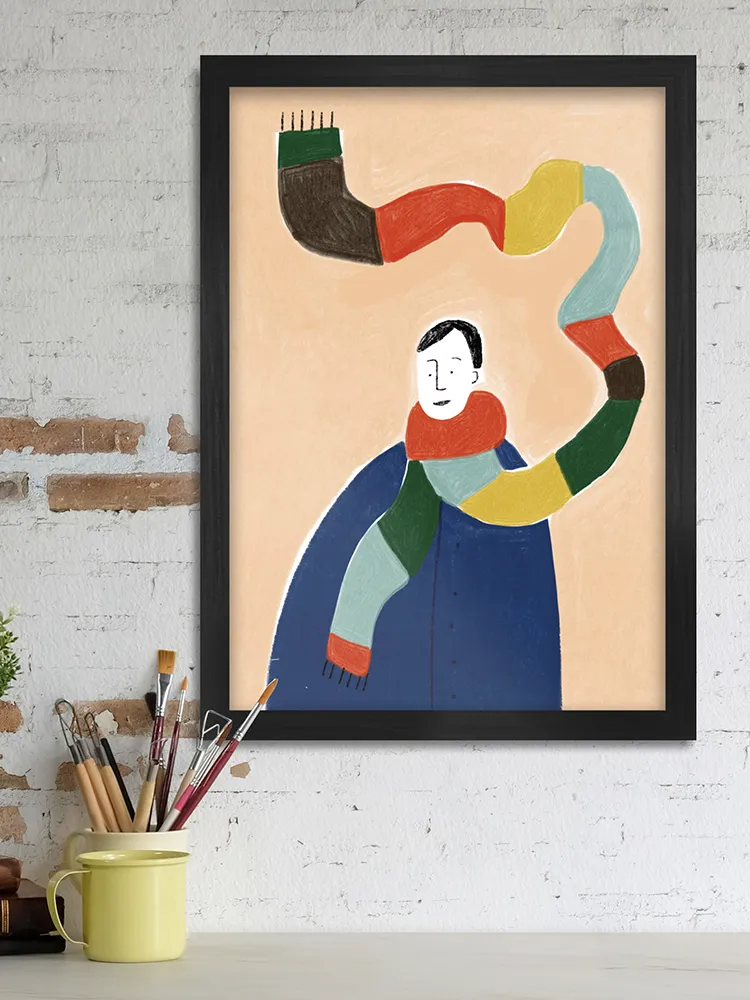 Self Portrait With Scarf Print - Image 4