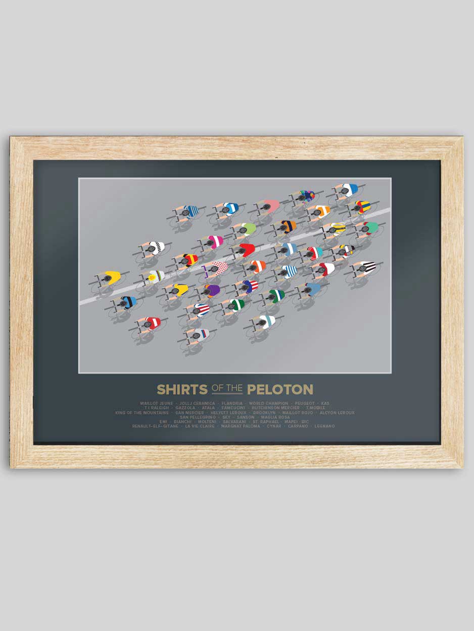 Shirts of the Peloton 2 - Cycling Print - Image 3