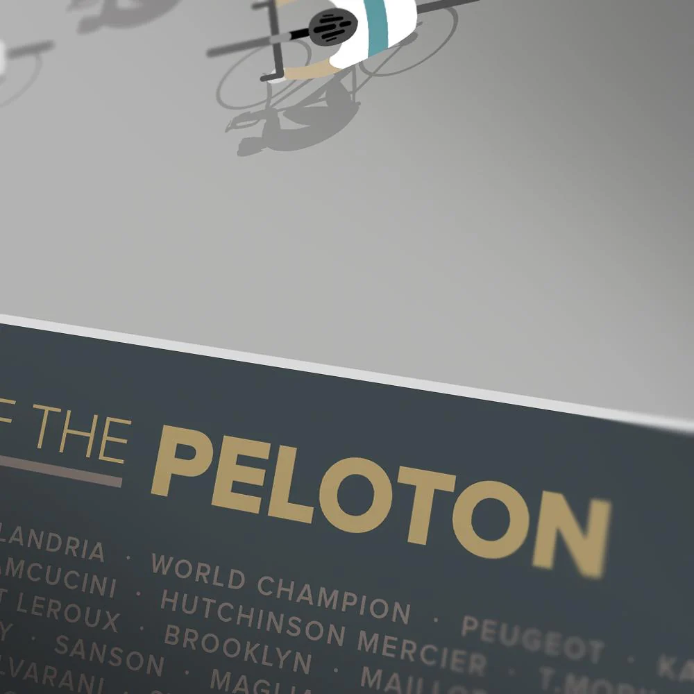 Shirts of the Peloton 2 - Cycling Print - Image 4