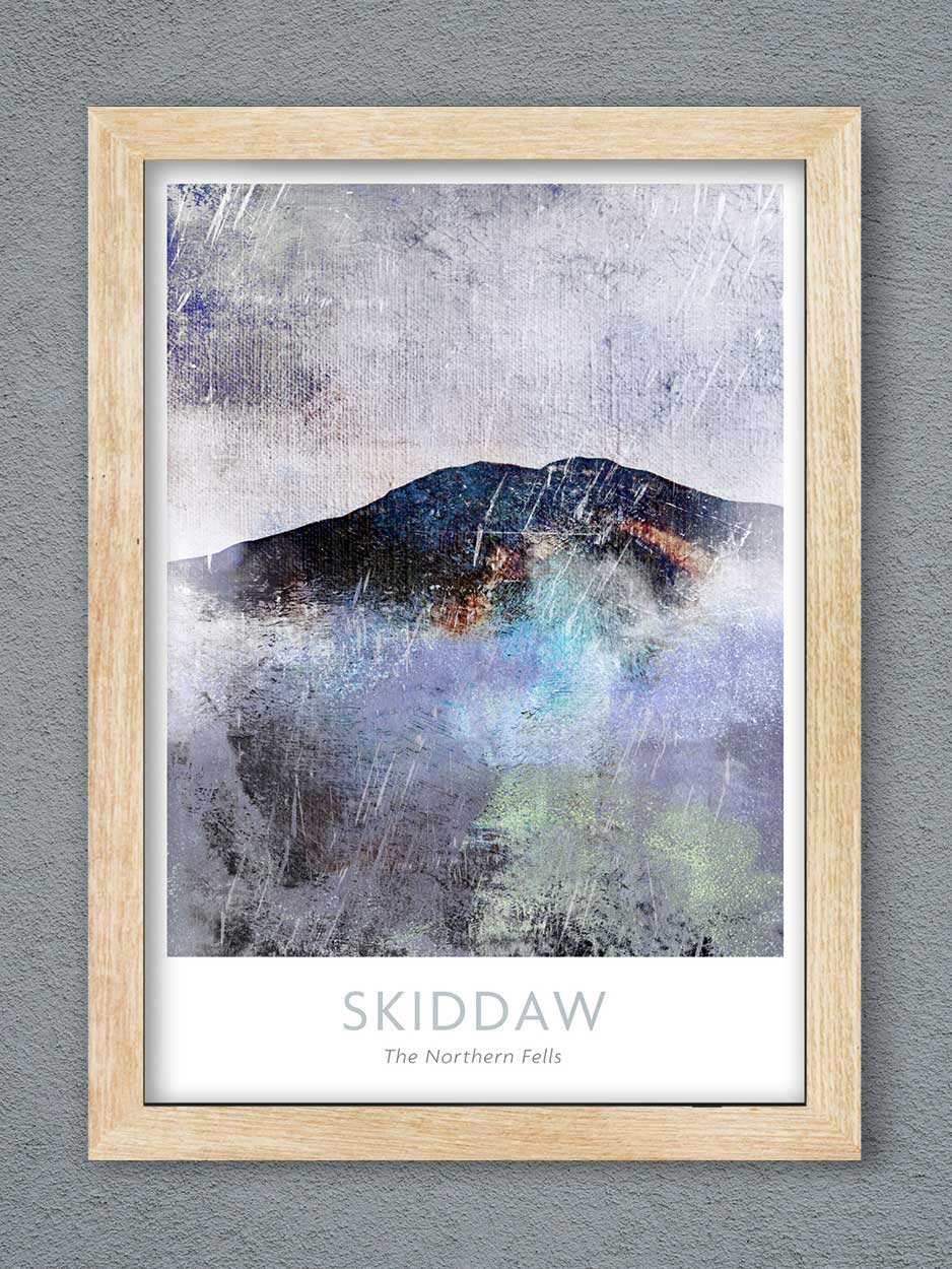 Skiddaw Abstract - Lake District Print - Image 3