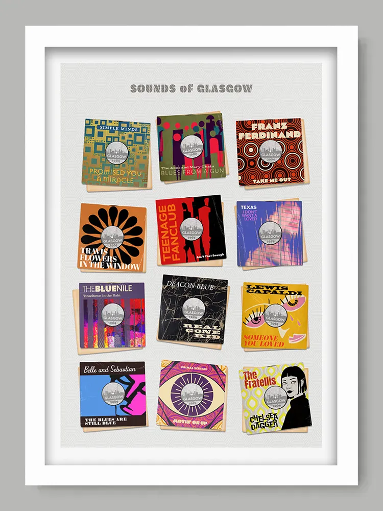 Sounds of Glasgow - Music Print - Image 2